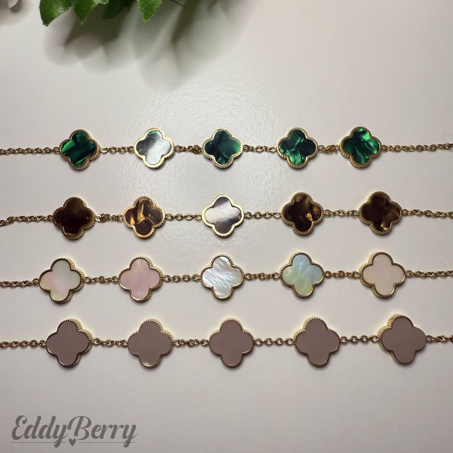 „Golden Clover“ - Kleeblatt-Armband