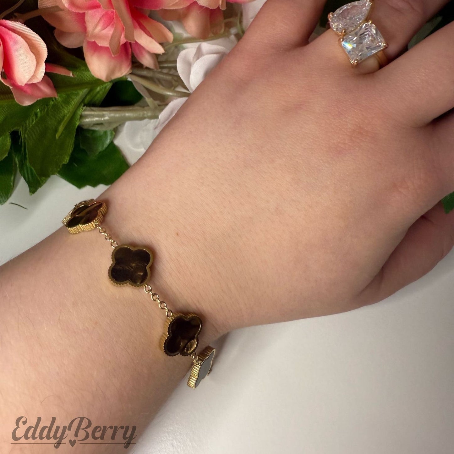 „Golden Clover“ - Kleeblatt-Armband