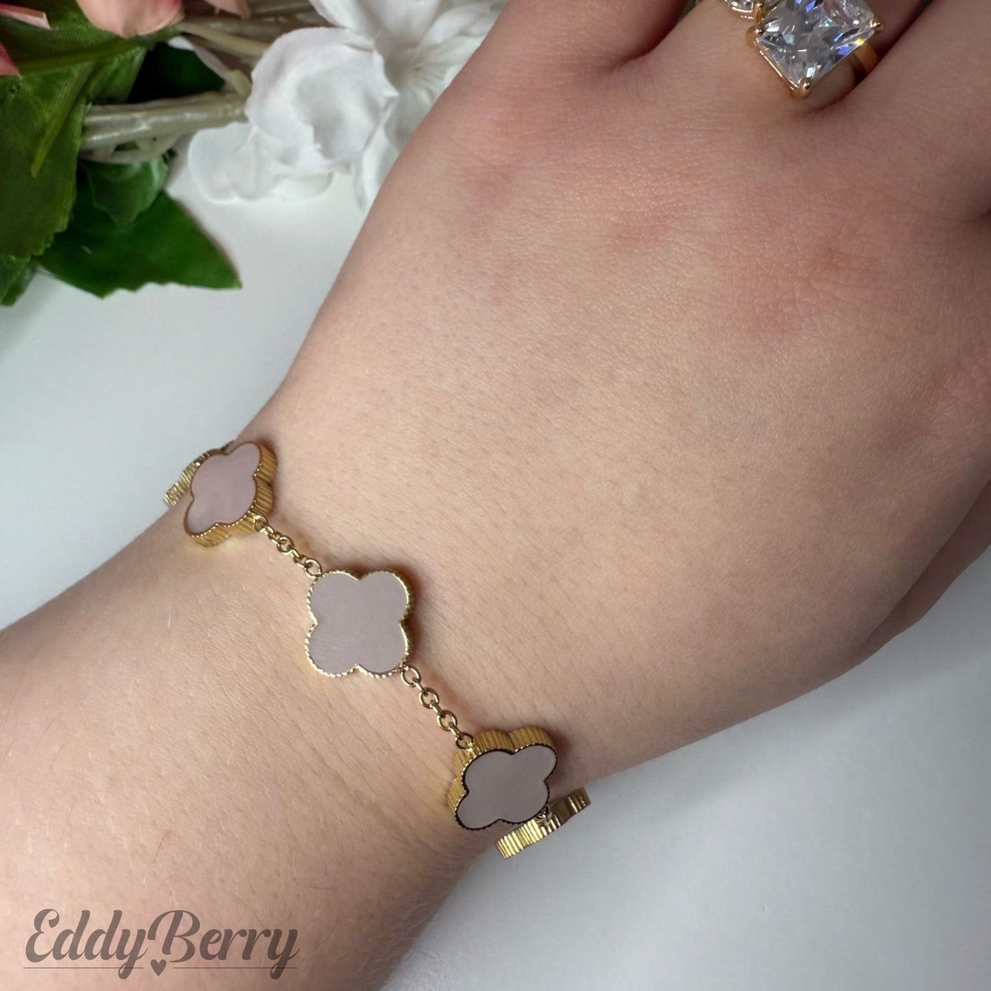 „Golden Clover“ - Kleeblatt-Armband