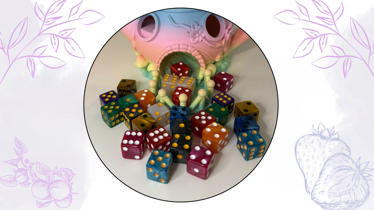 6er Würfel Bunt
