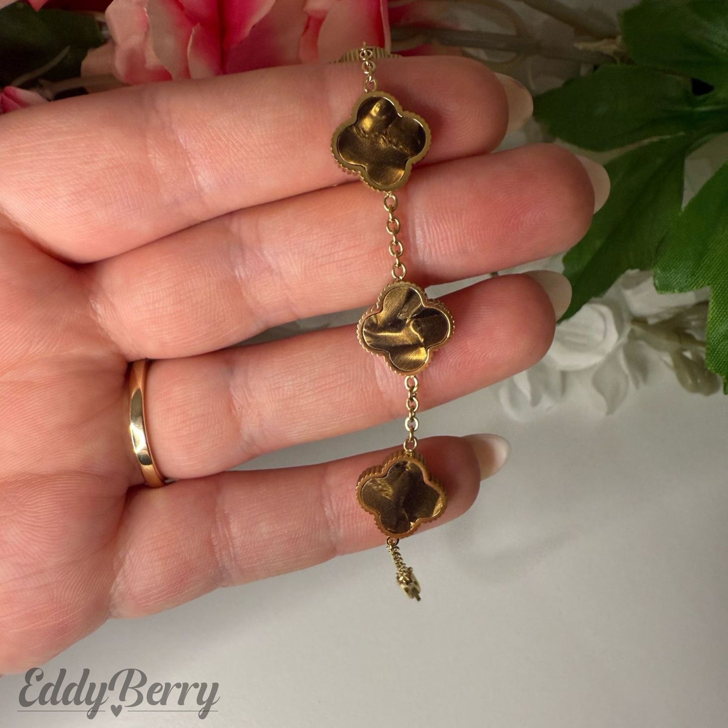 „Golden Clover“ - Kleeblatt-Armband