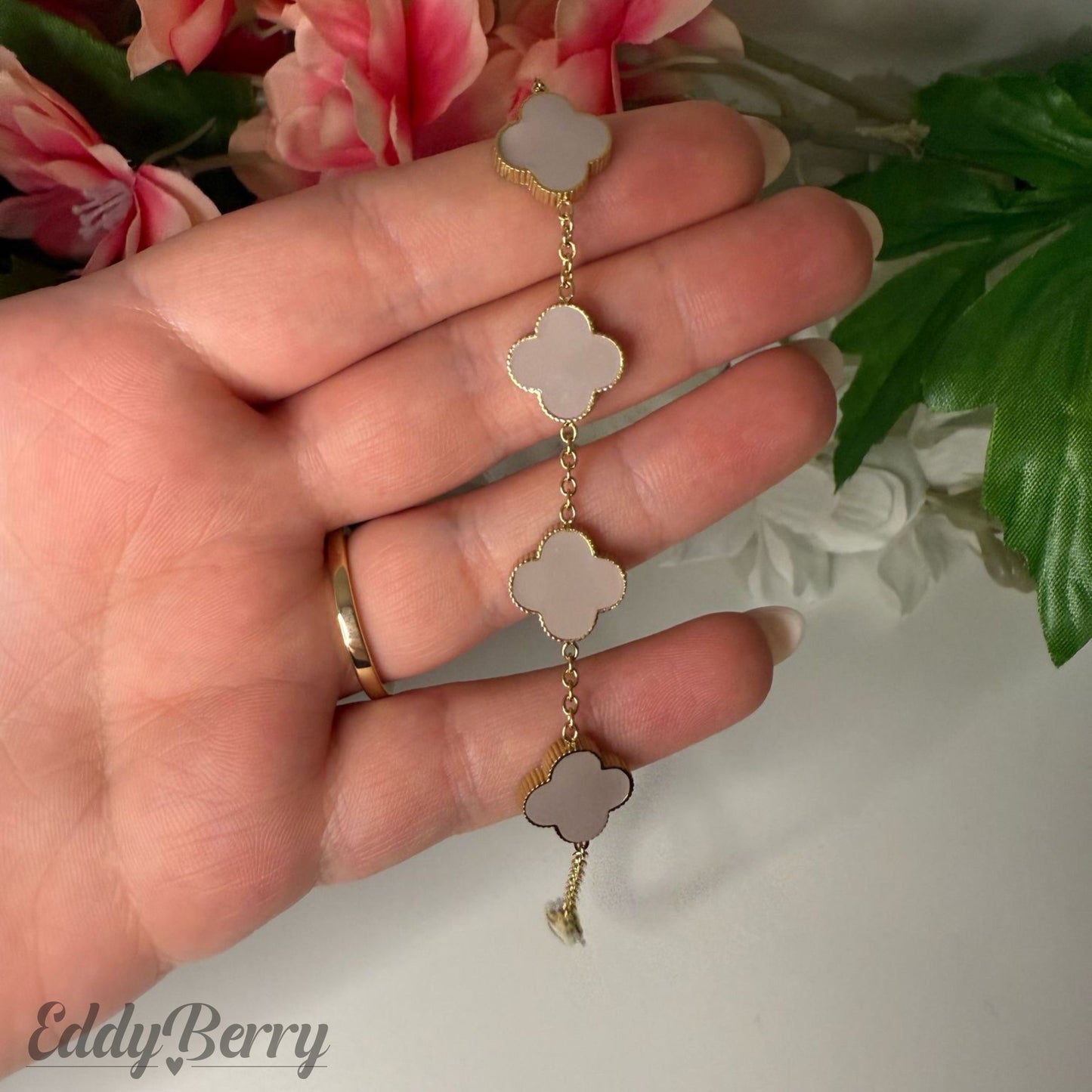„Golden Clover“ - Kleeblatt-Armband