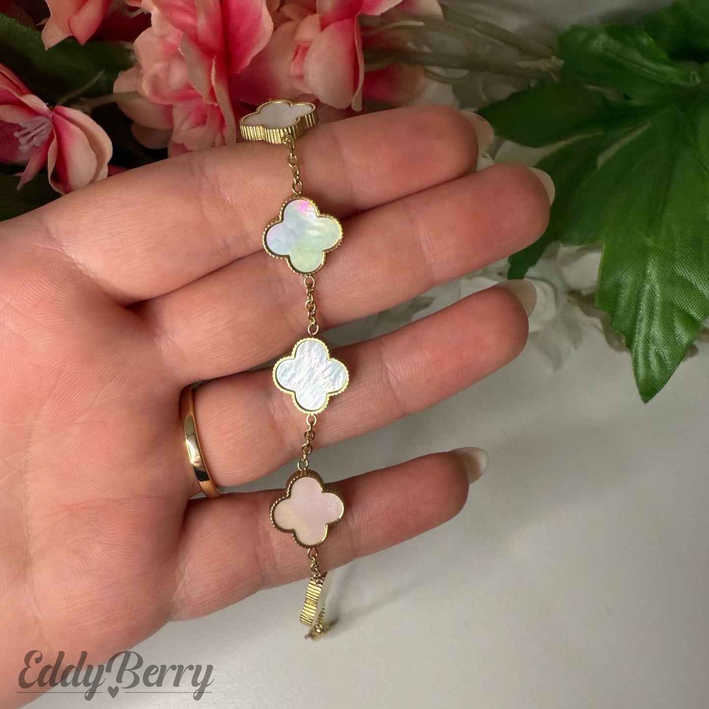„Golden Clover“ - Kleeblatt-Armband