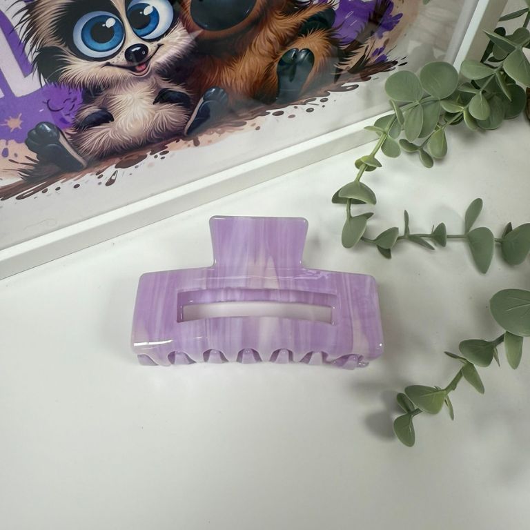 Haarklammer - Flieder 10cm
