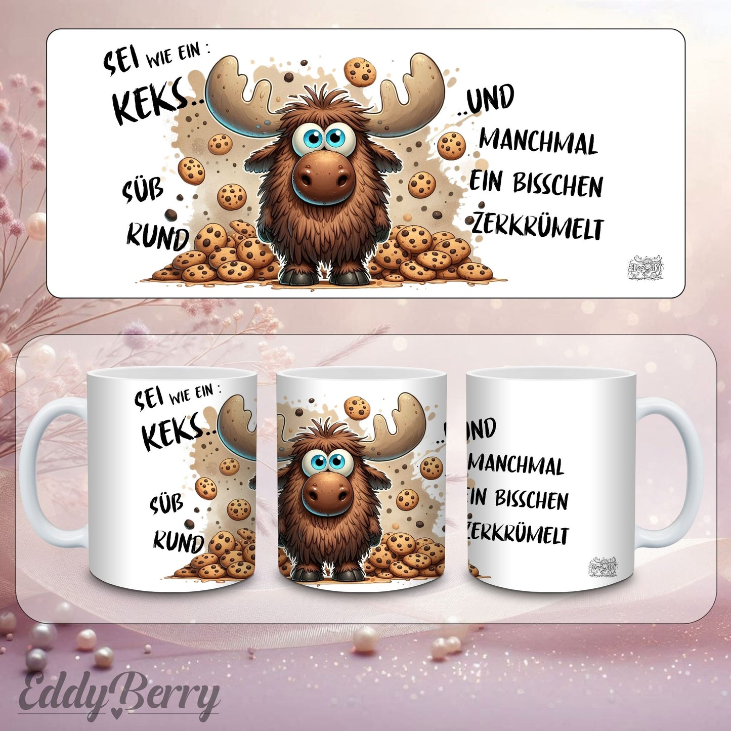 Tasse „Sei wie ein Keks“