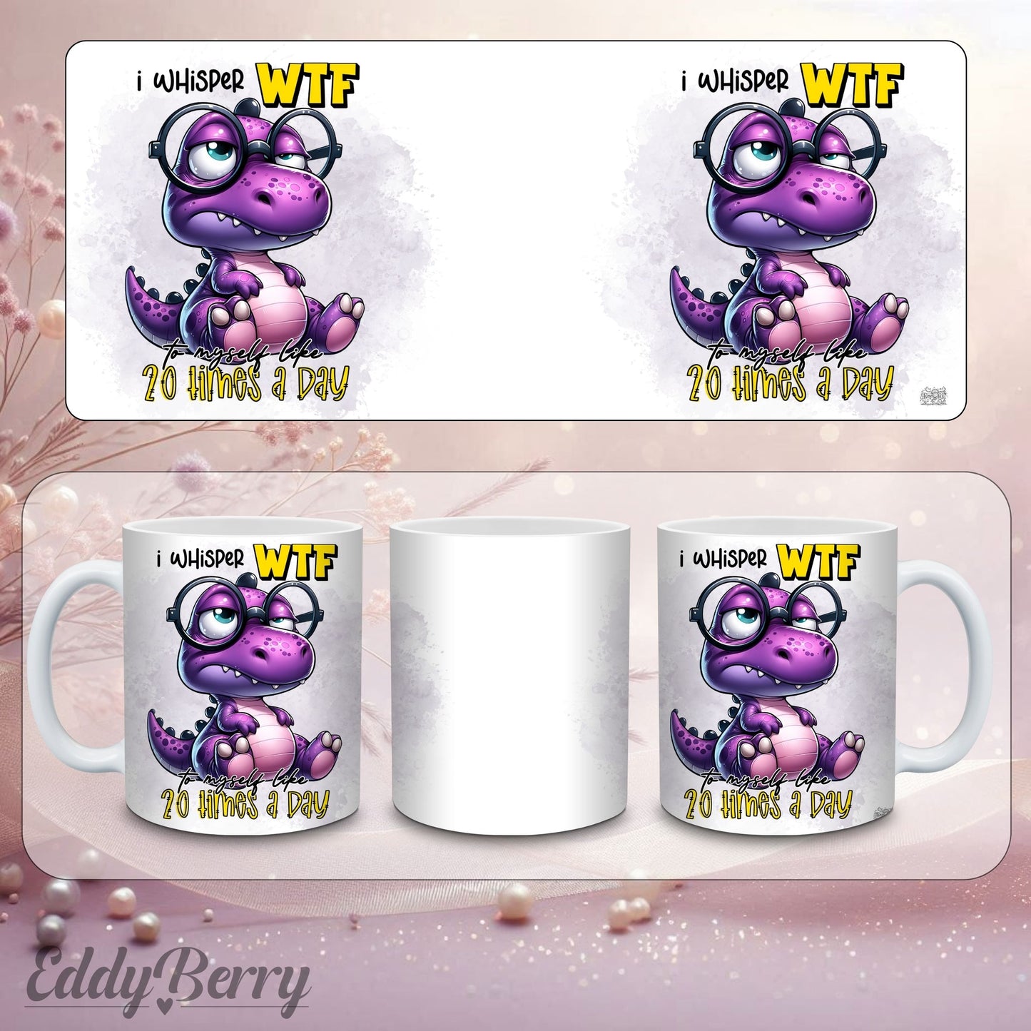 Tasse - Dino (Lila)