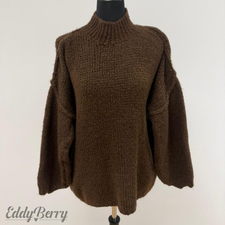 Oversize-Strickpullover Schwarz – One Size (bis Gr. 46 tragbar) | MEETS Liveverkauf