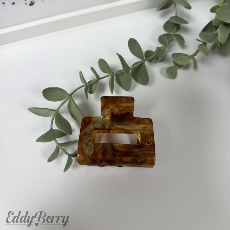 Haarclip Braun Marmor Optik | 3 Größen | MEETS Liveverkauf