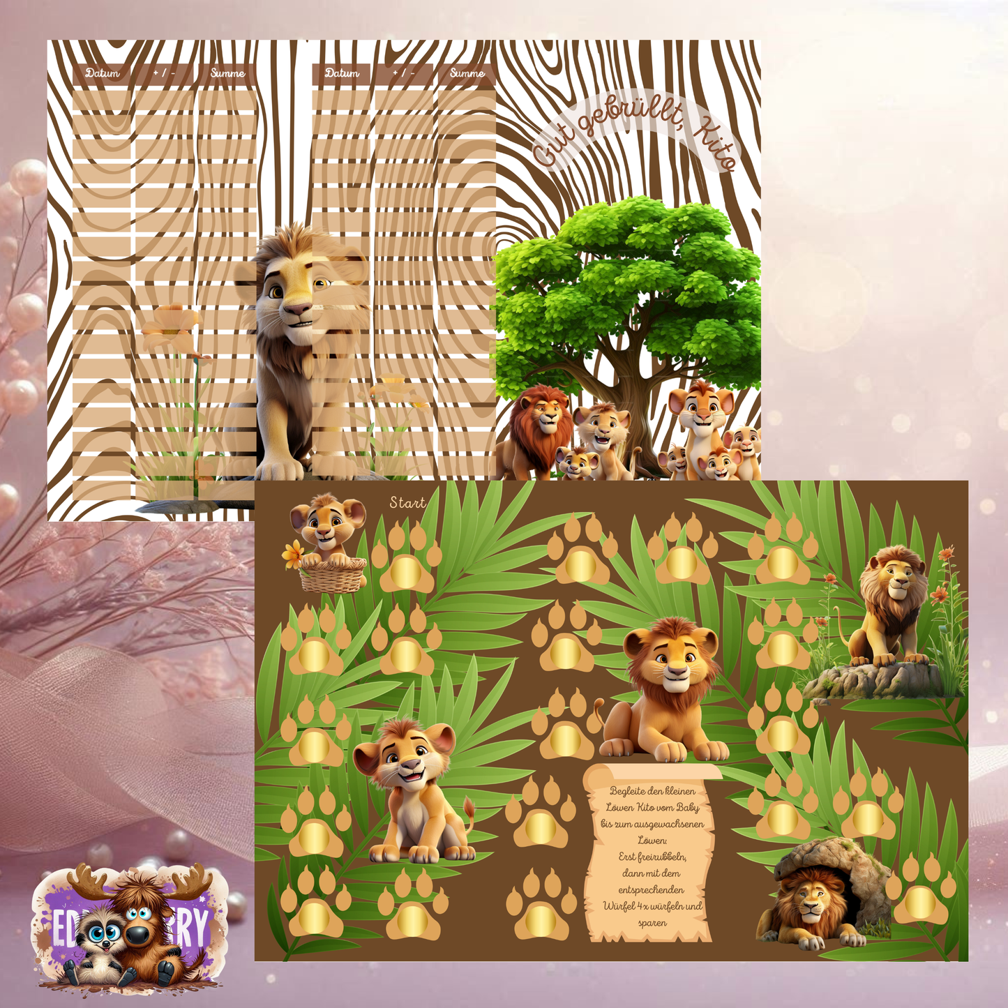 Gut gebrüllt, Kito! | A6 Klappkarten-Challenge