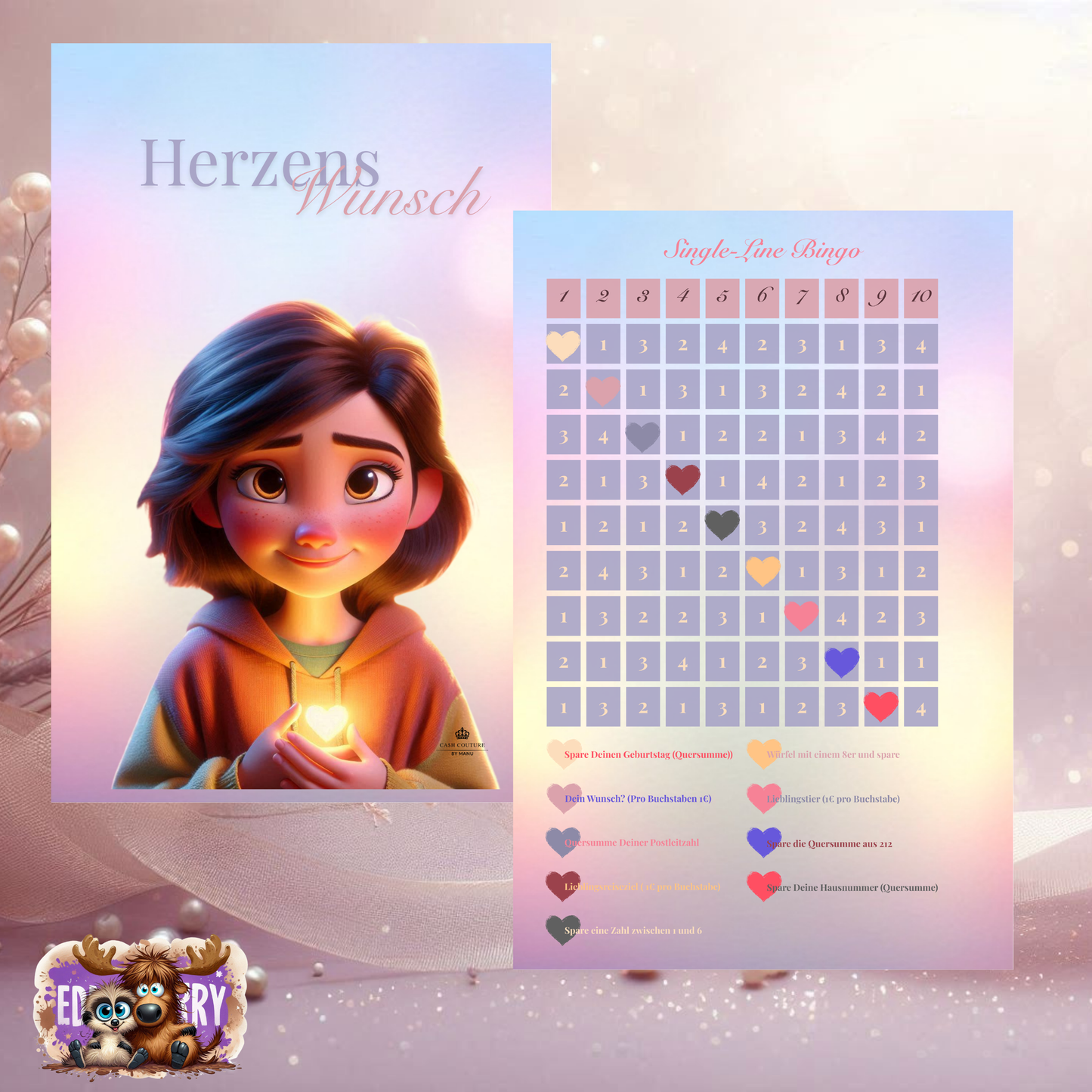 Herzenswunsch Challenge | A6 Einheft-Challenge