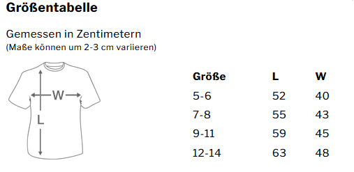 Kinder T-Shirt bedruckt – 100 % Baumwolle