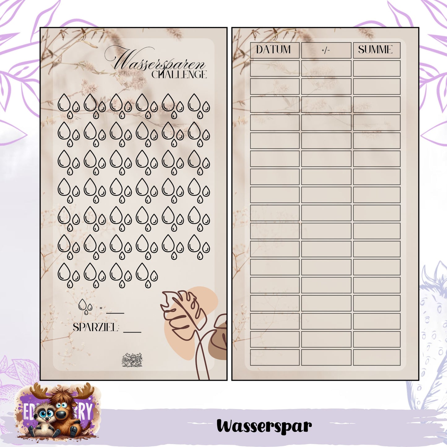Wassersparen - Beige - A6