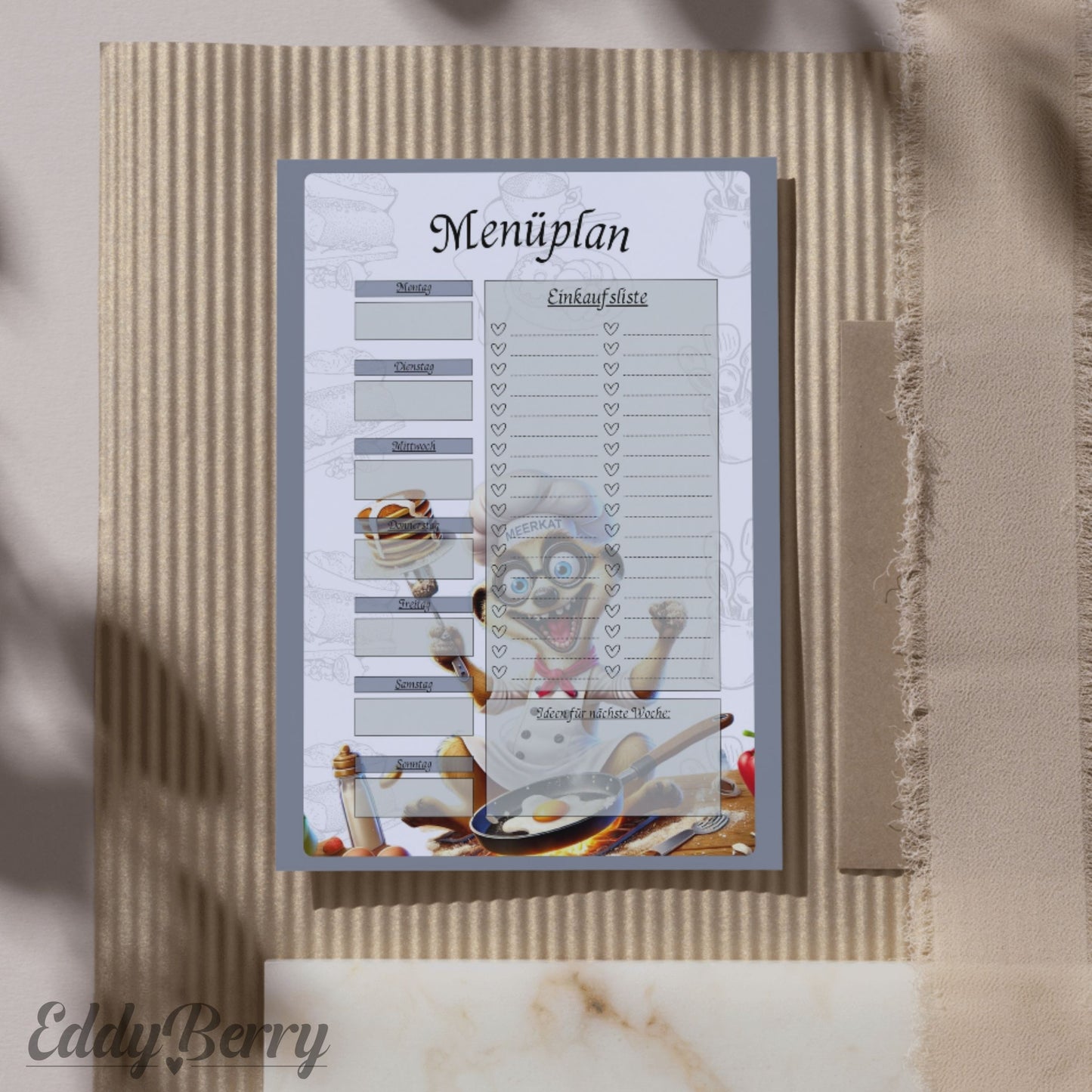Menüplaner - Chefkoch Eddy - A5
