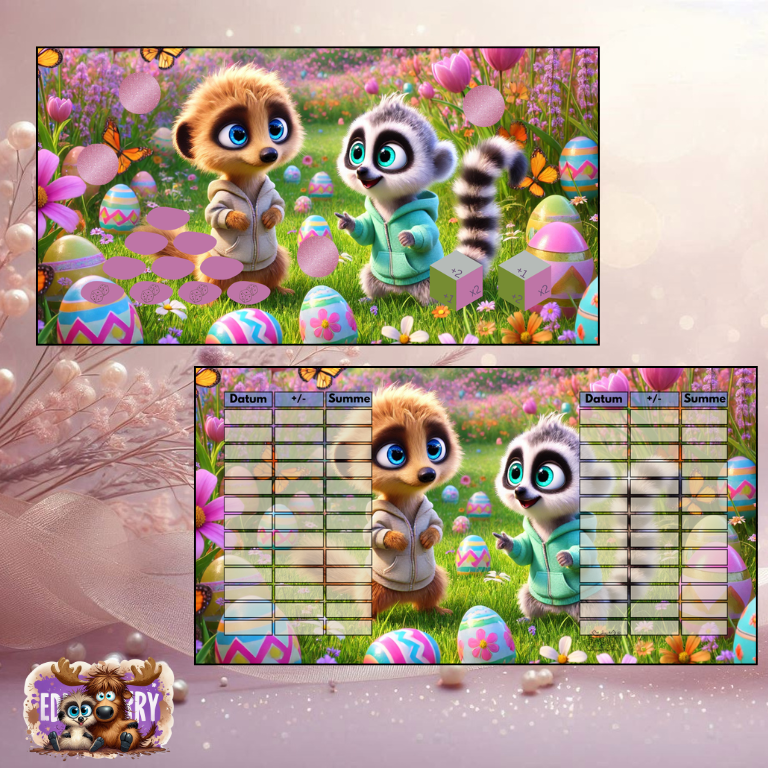 Eddy & Cash – Eier sammeln | A6 Challenge | EddyBerry® Design