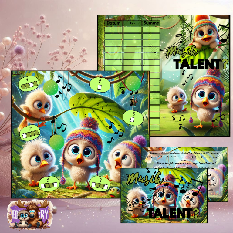 Musik-Talent? | A7 Klappkarte mit Zusatz | EddyBerry® Design