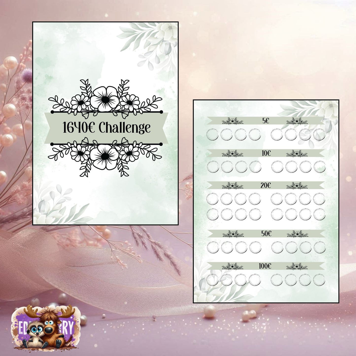 1640 € Spar-Challenge – Schlicht & stilvoll mit Blumen-Design