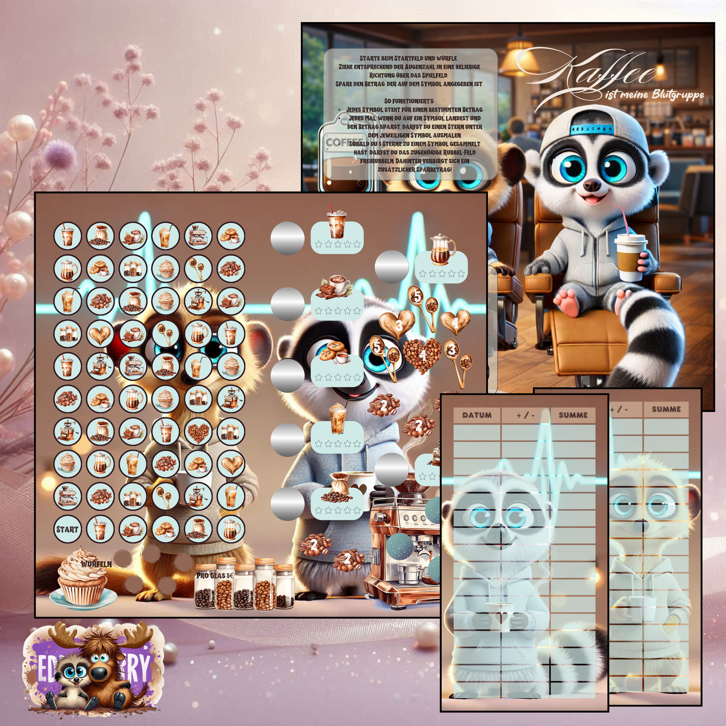 Kaffee ist meine Blutgruppe| ver. Option | EddyBerry® Design