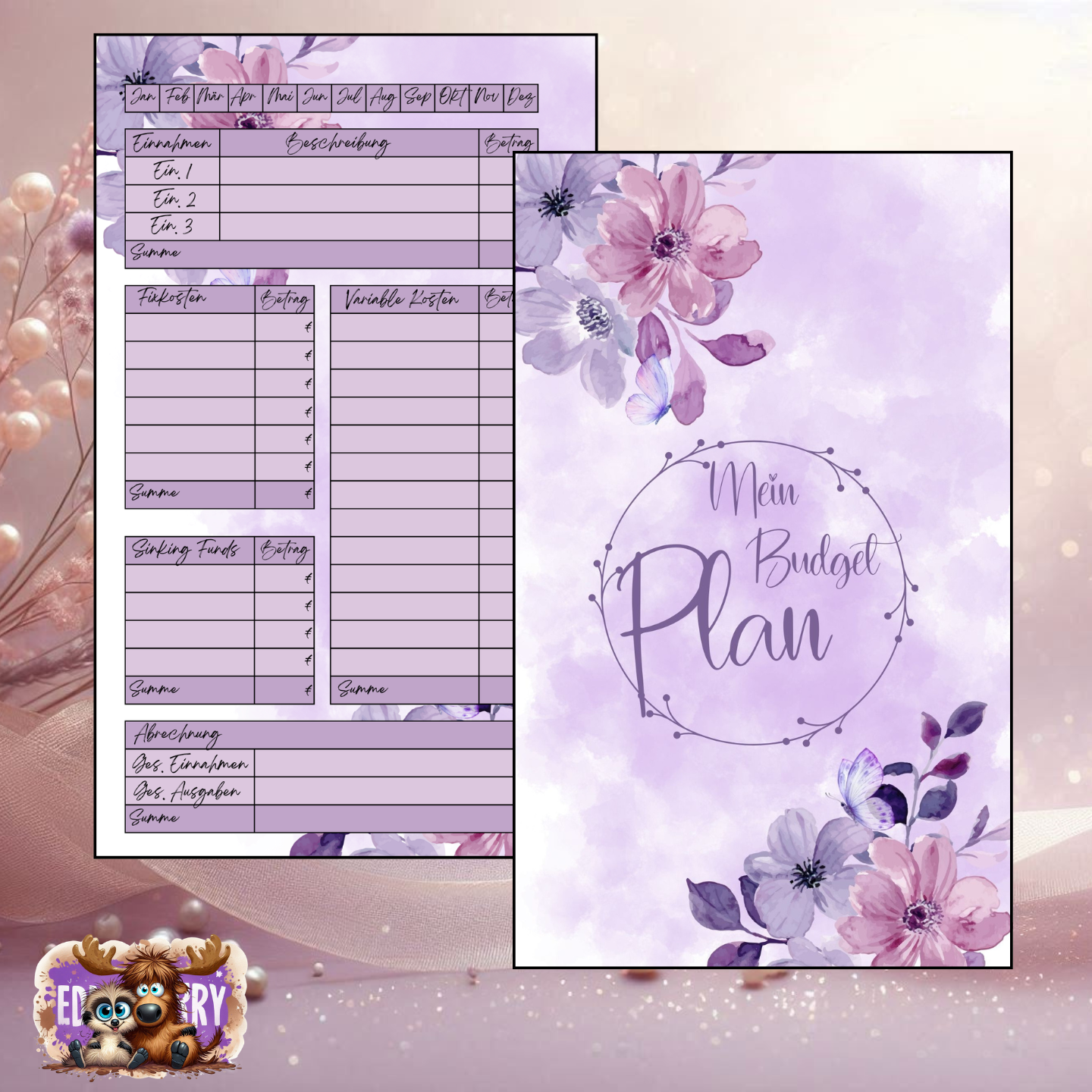 Budget Planer | Ver. Größen | EddyBerry® Design