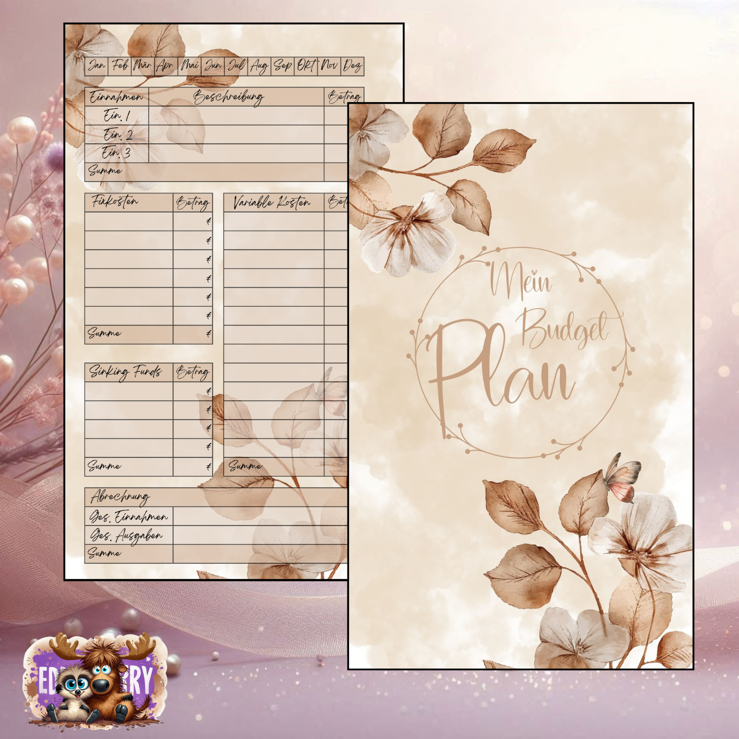Budget Planer | Ver. Größen | EddyBerry® Design
