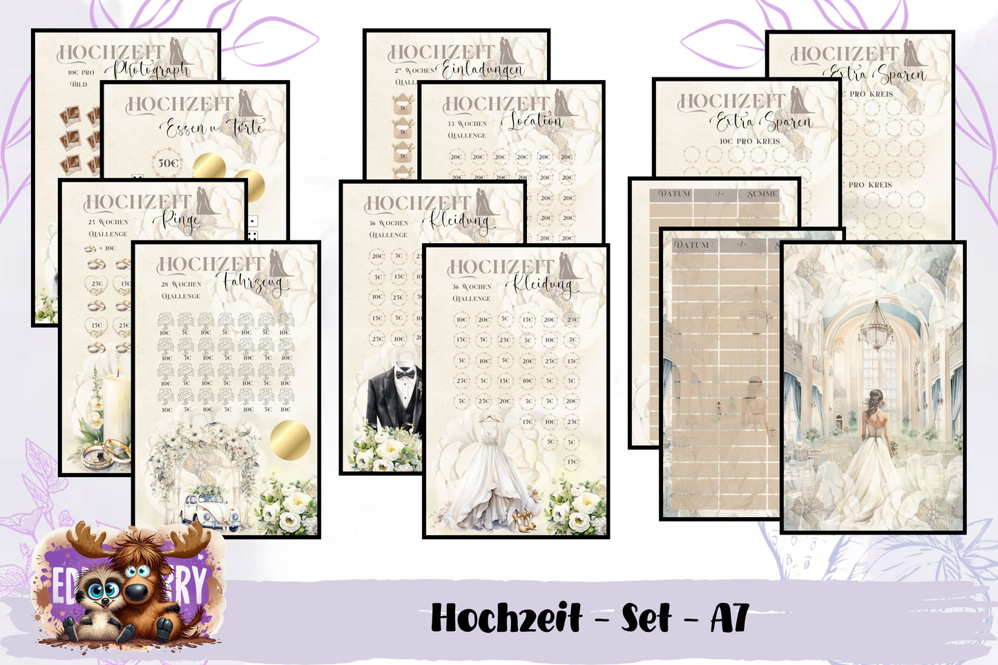 Spare für deine Hochzeit (A6 & A7) – Die ultimative Hochzeitschallenge