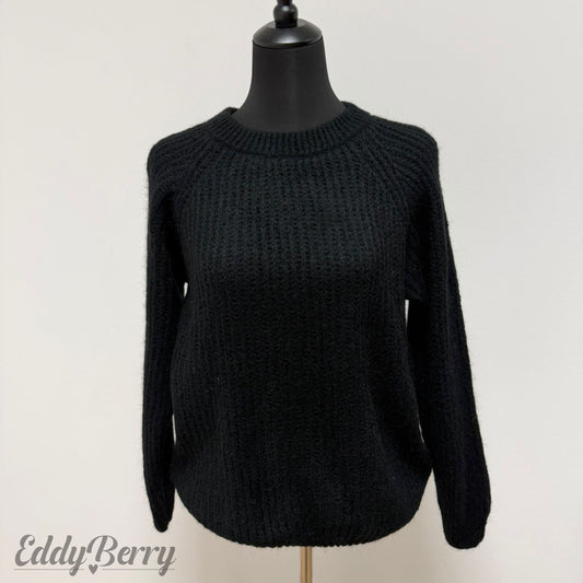 Strickpullover Schwarz – One Size (bis Gr. M tragbar) | MEETS Liveverkauf