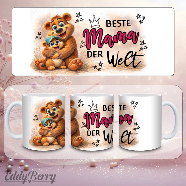 Beste Mama | Papa | Oma | Opa der Welt | Tasse | EddyBerry® Design
