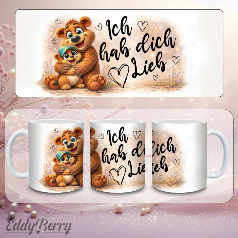 Ich hab dich lieb | Tasse | EddyBerry® Design