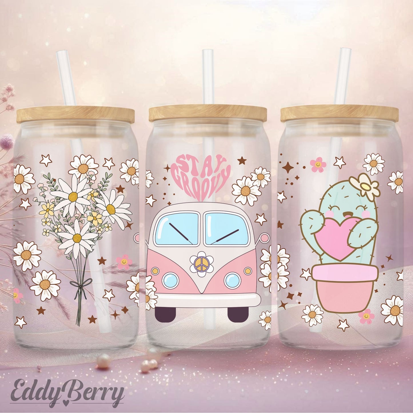 Stay Groovy  – Glasbecher