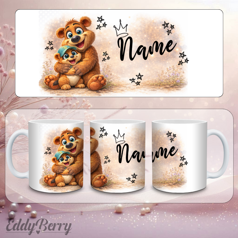 Personalisierte Tasse mit Name | EddyBerry® Design