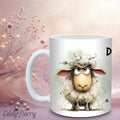 Keramikbecher mit Druck | Schaf Idioten | EddyBerry® Design