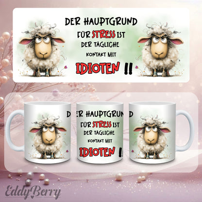 Tasse - Schaf Idioten