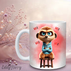 Keramikbecher mit Druck | Eddy MIMIMI | EddyBerry® Design