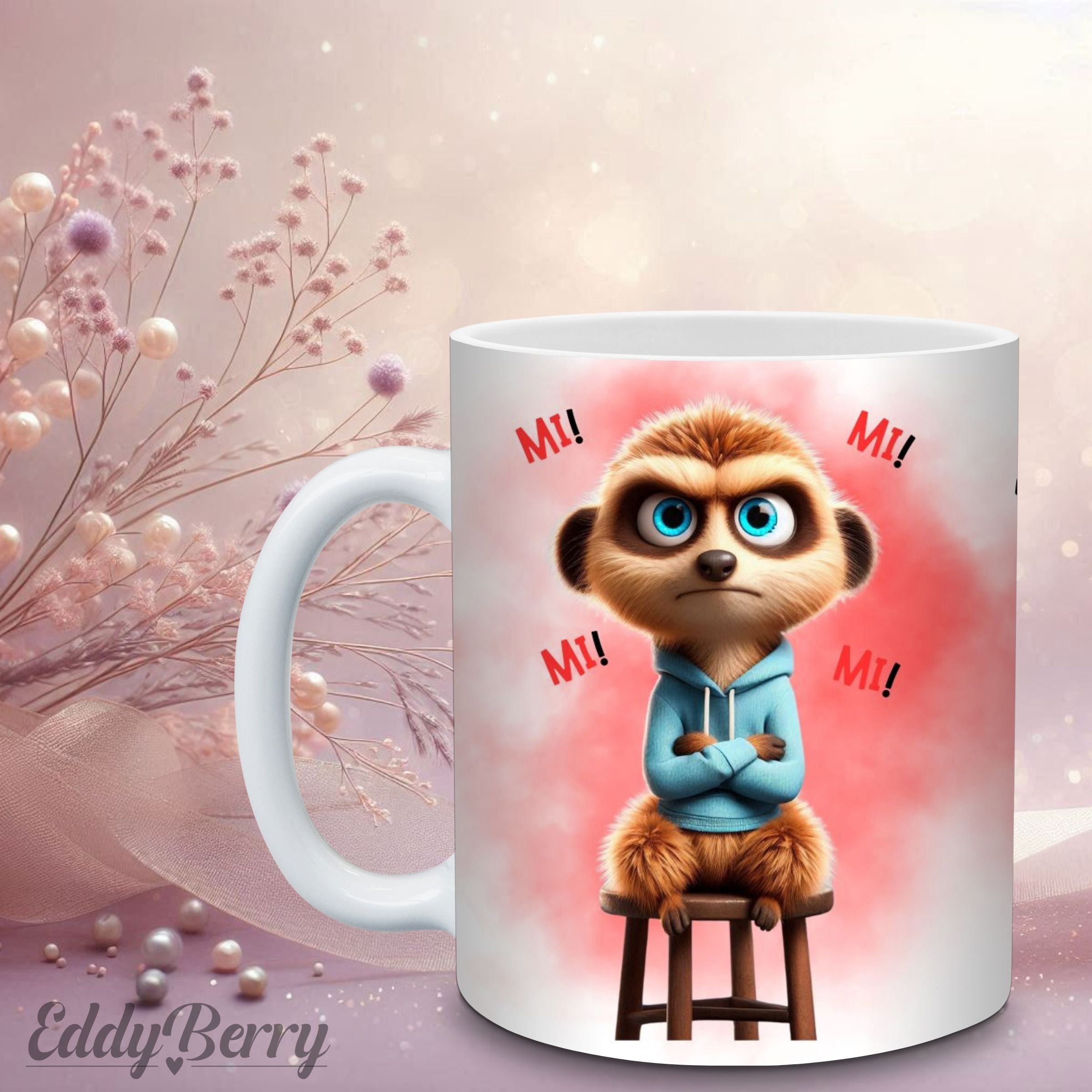 Keramikbecher mit Druck | Eddy MIMIMI | EddyBerry® Design