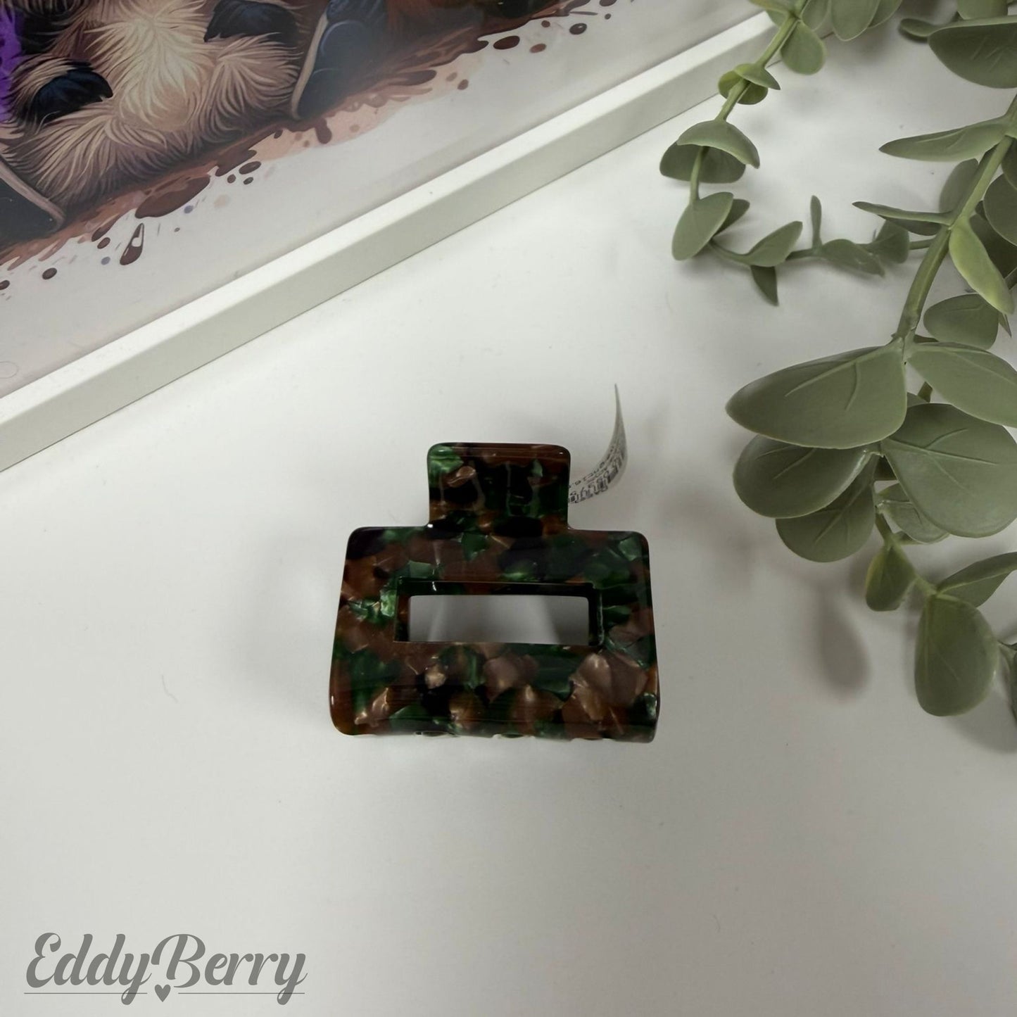 Haarclip „Green Marble“ | 2 Größen | MEETS Liveverkauf