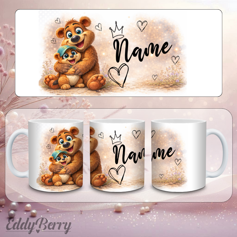 Personalisierte Tasse mit Name | EddyBerry® Design