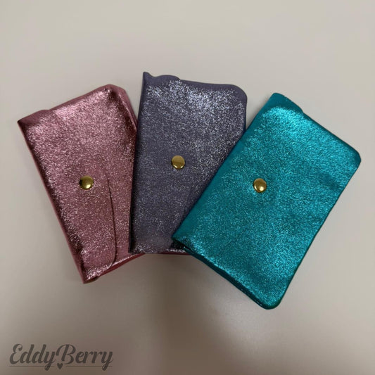 Echtleder Portemonnaie Metallic | MEETS Liveverkauf