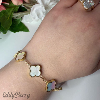 „Golden Clover“ - Kleeblatt-Armband
