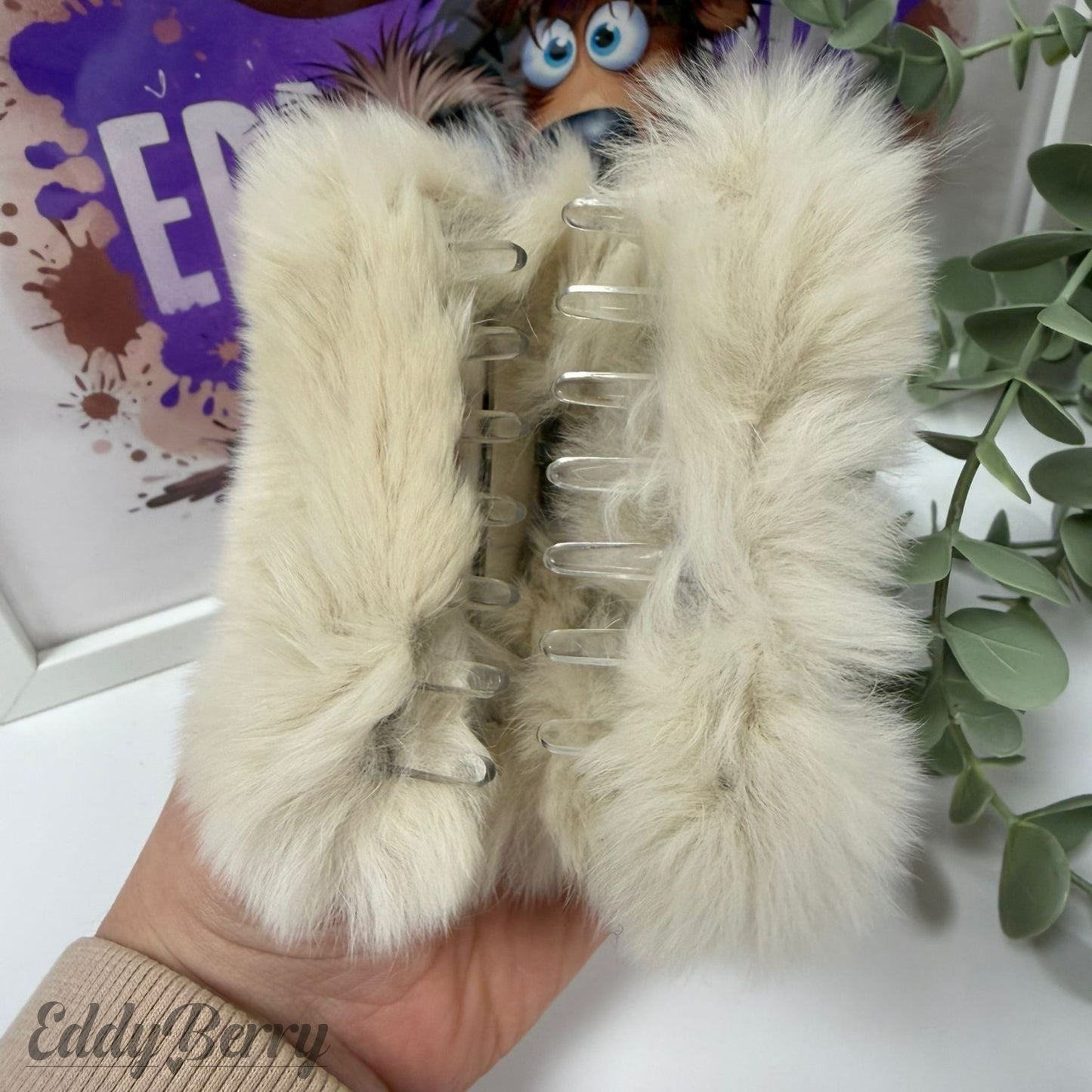 Plüsch Haarclip – 7,5 cm | MEETS Liveverkauf