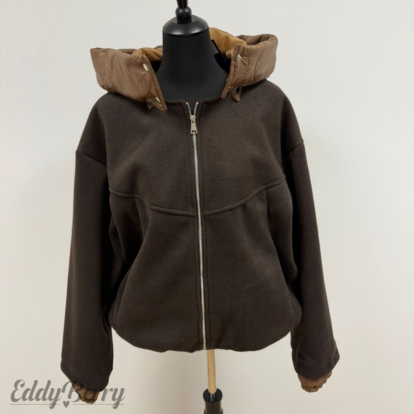 Fleece-Jacke mit abnehmbarer Kapuze – One Size (bis Gr. 44 tragbar) | MEETS Liveverkauf