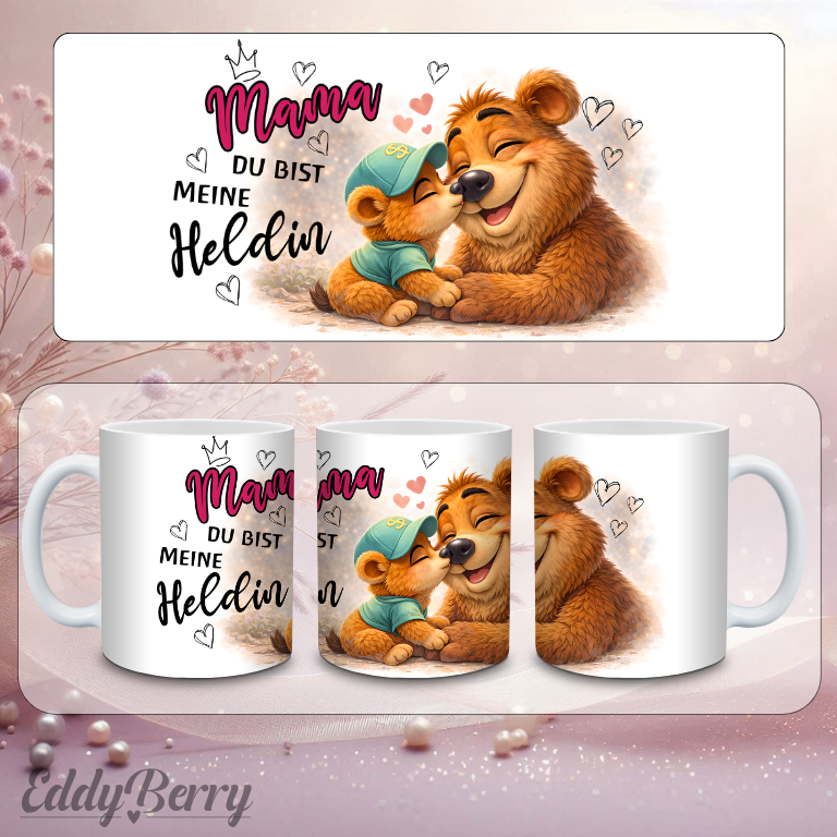 Mama du bist meine Heldin | Tasse | EddyBerry® Design