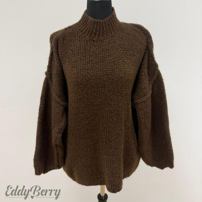 Oversize-Strickpullover Schwarz – One Size (bis Gr. 46 tragbar) | MEETS Liveverkauf