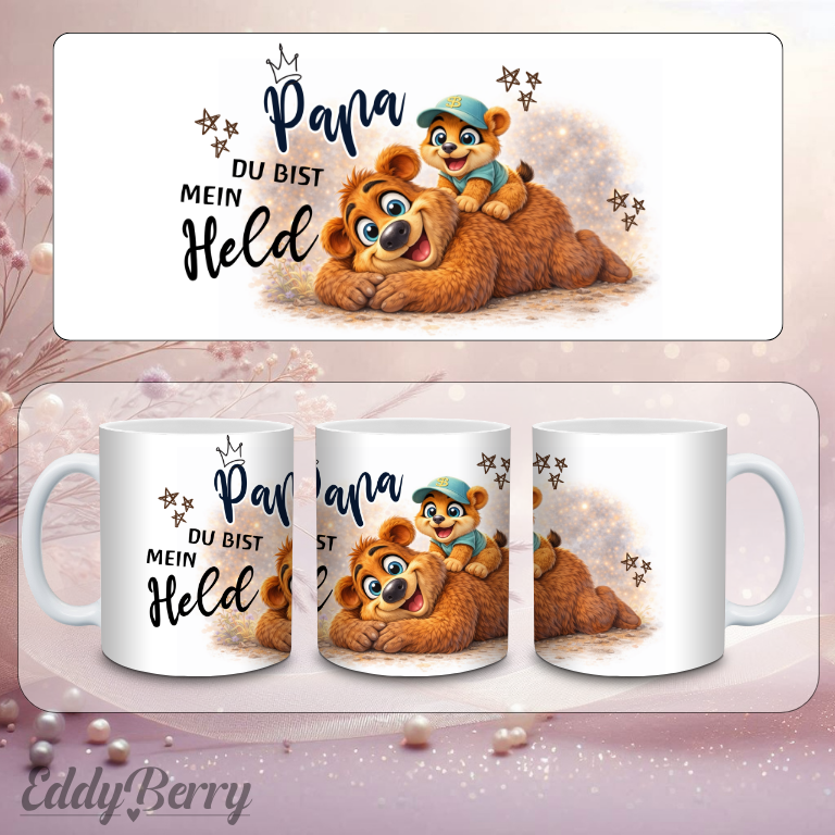 Papa du bist mein Held | Tasse | EddyBerry® Design