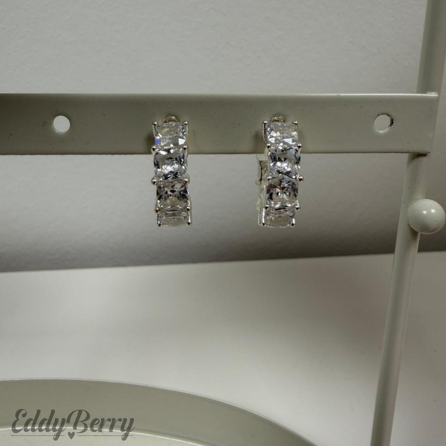 Creolen mit Kristallbesatz | 14K vergoldet/silbert | MEETS Liveverkauf