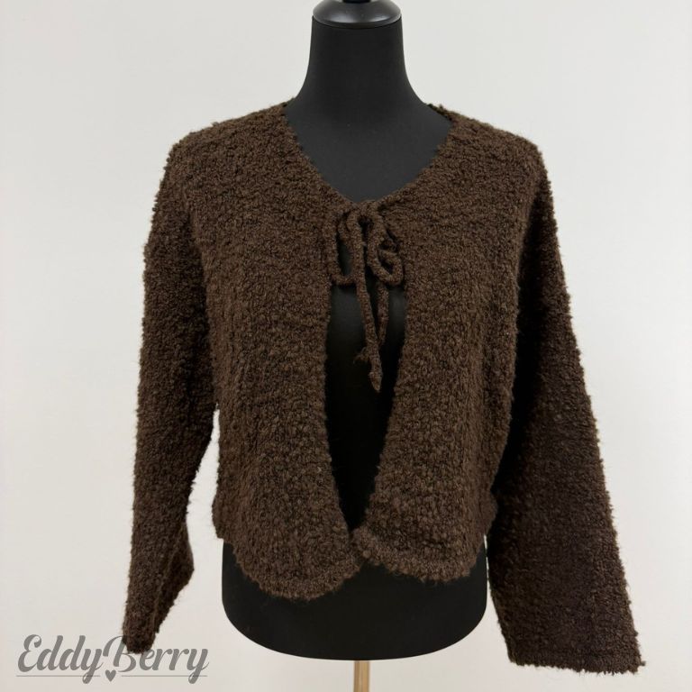 Kuschelige Kurz-Strickjacke – One Size (bis Gr. 46 tragbar) | MEETS Liveverkauf