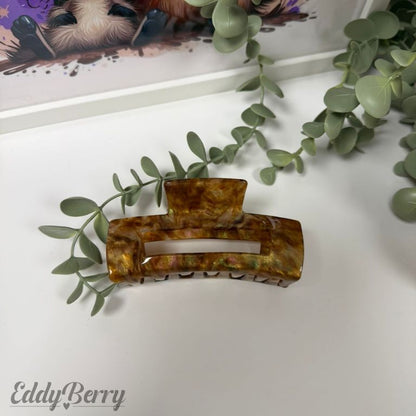 Haarclip Braun Marmor Optik | 3 Größen | MEETS Liveverkauf