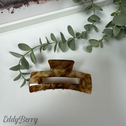 Haarclip Braun Marmor Optik | 3 Größen | MEETS Liveverkauf