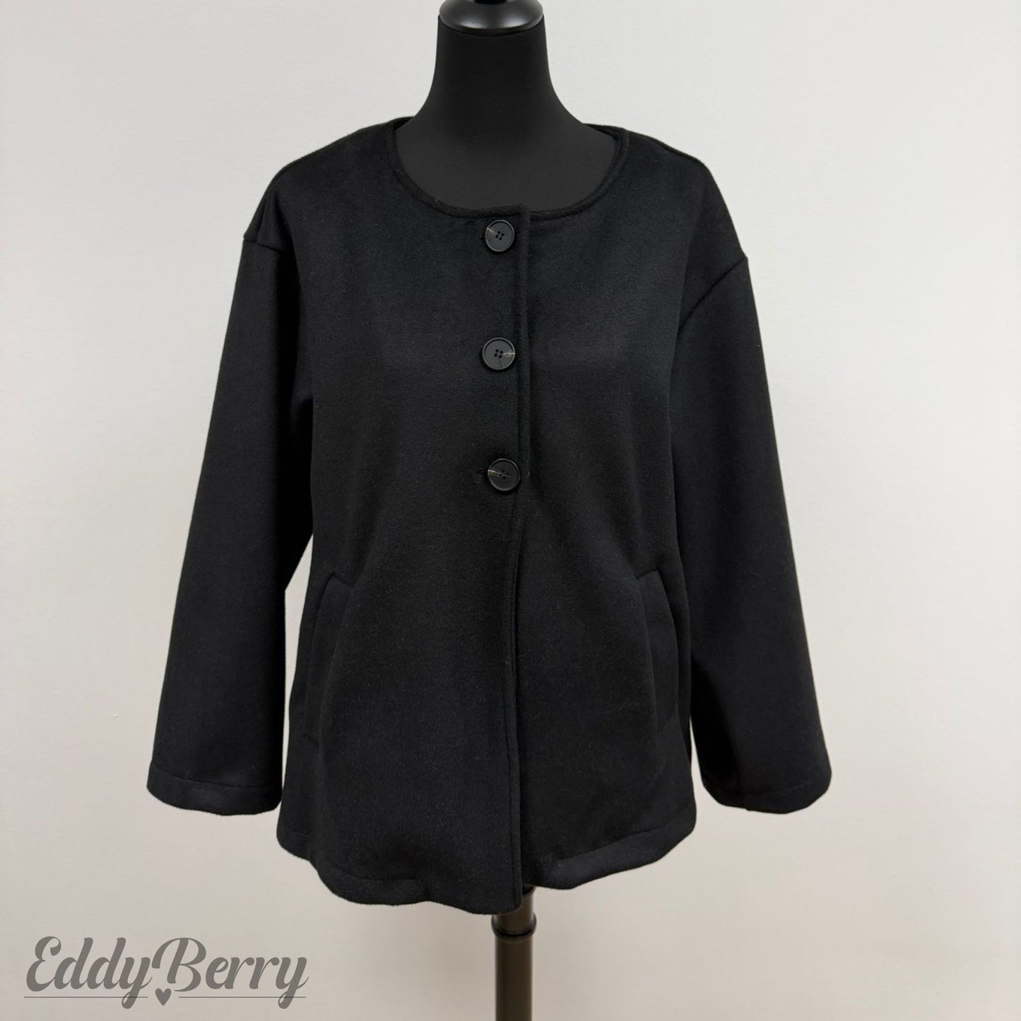 Jacke + Schal mit Kirsch-Brosche- (bis Gr. 44) | MEETS Liveverkauf