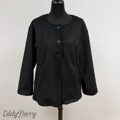 Jacke + Schal mit Kirsch-Brosche- (bis Gr. 44) | MEETS Liveverkauf