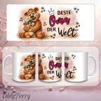 Beste Mama | Papa | Oma | Opa der Welt | Tasse | EddyBerry® Design