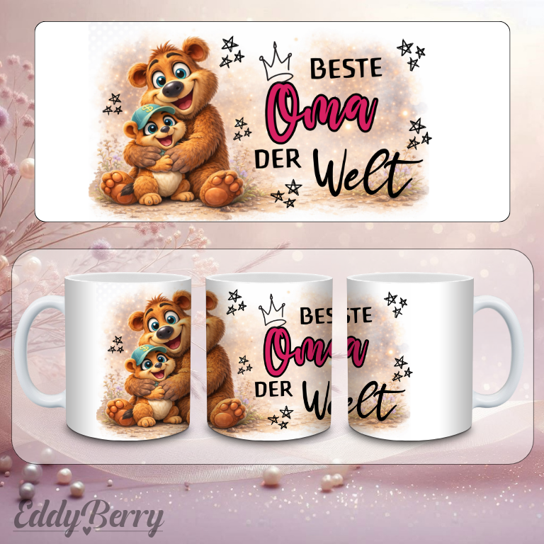 Beste Mama | Papa | Oma | Opa der Welt | Tasse | EddyBerry® Design